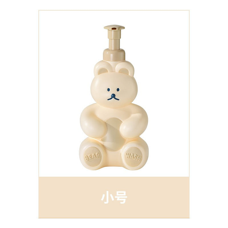 Cute Bear Household Lotion Bubble Bottle – Small White 250ml 1 Piece 1 each