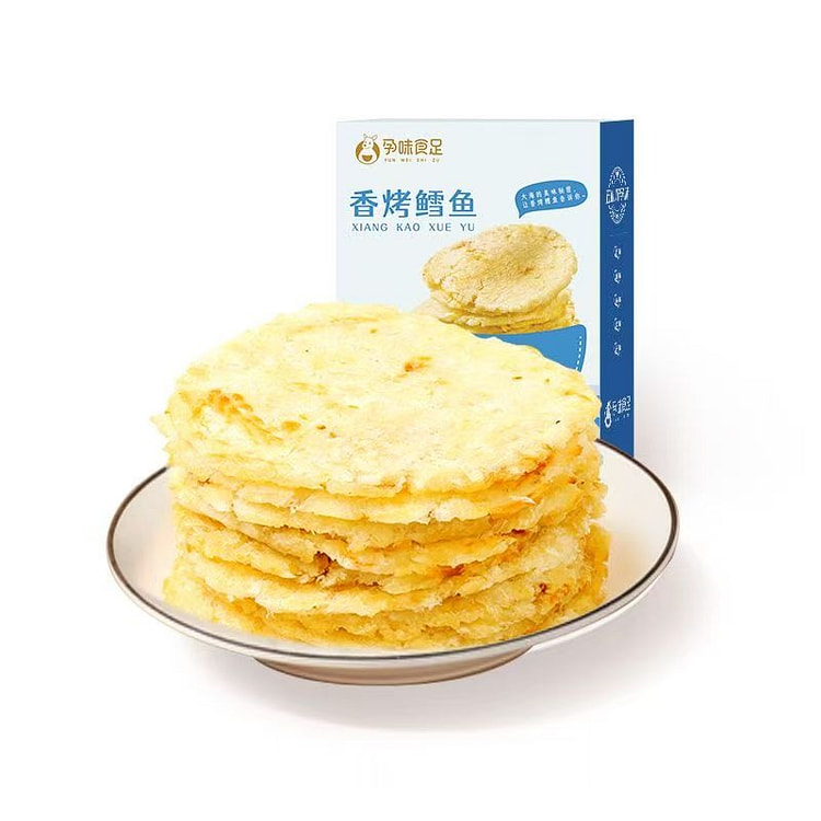 孕味食足 烤鳕鱼片孕妇小零食80g/盒