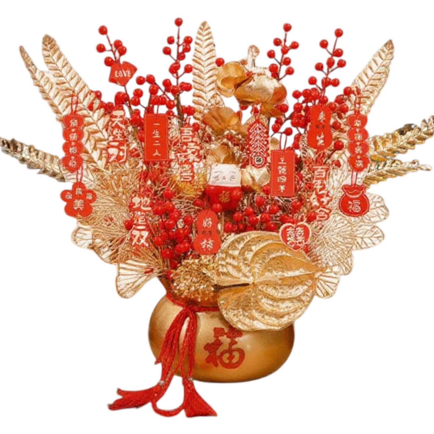 NEW YEAR DECORATION Lucky YELLOW Money Pot 2025 3 lb