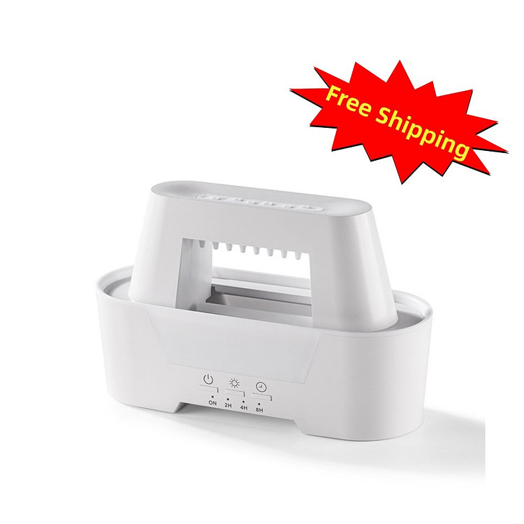 Raindrop Aroma Diffuser 6 Mist Outlets 3 Color 1 bottle