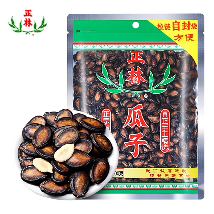 正林瓜子3A甘草味西瓜籽大颗粒瓜子炒货零食500g 500 克