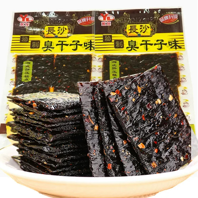 永龙湖南长沙特产臭干子辣片18g*10袋 180 克