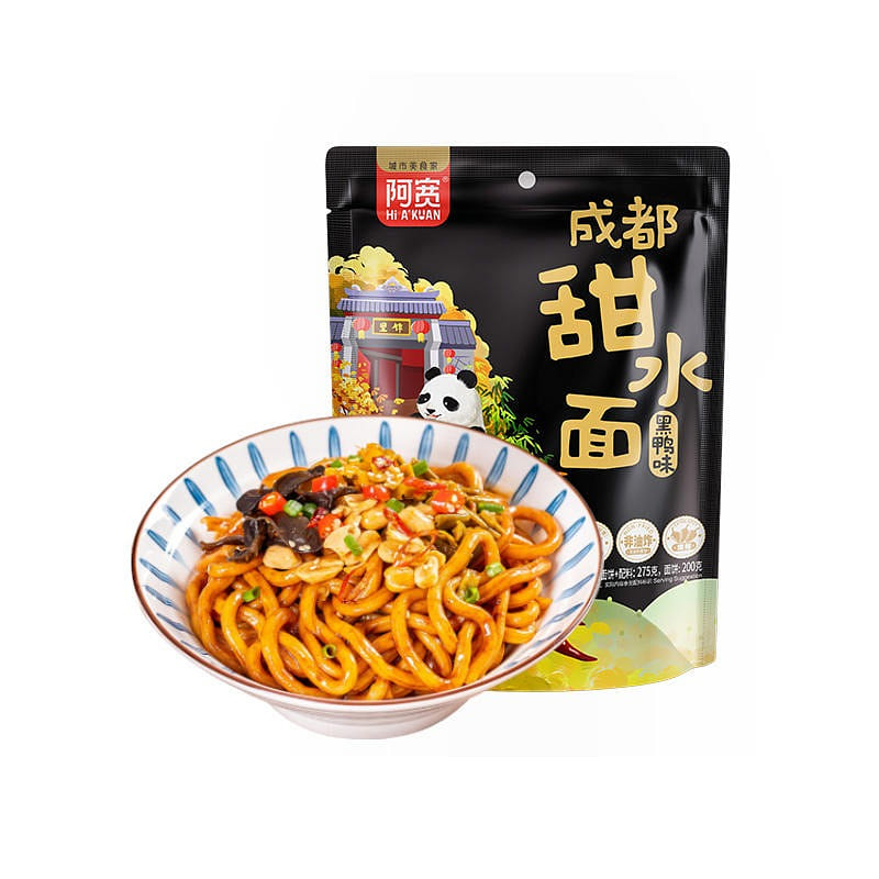 [2 bags] Ah Kuan Chengdu sweet water black Duck flavor 540 g