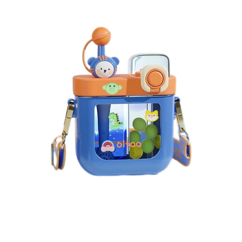 Children’s double-ended water cup Netflix Duplicate Cup Food Grade Material Blue 1 count