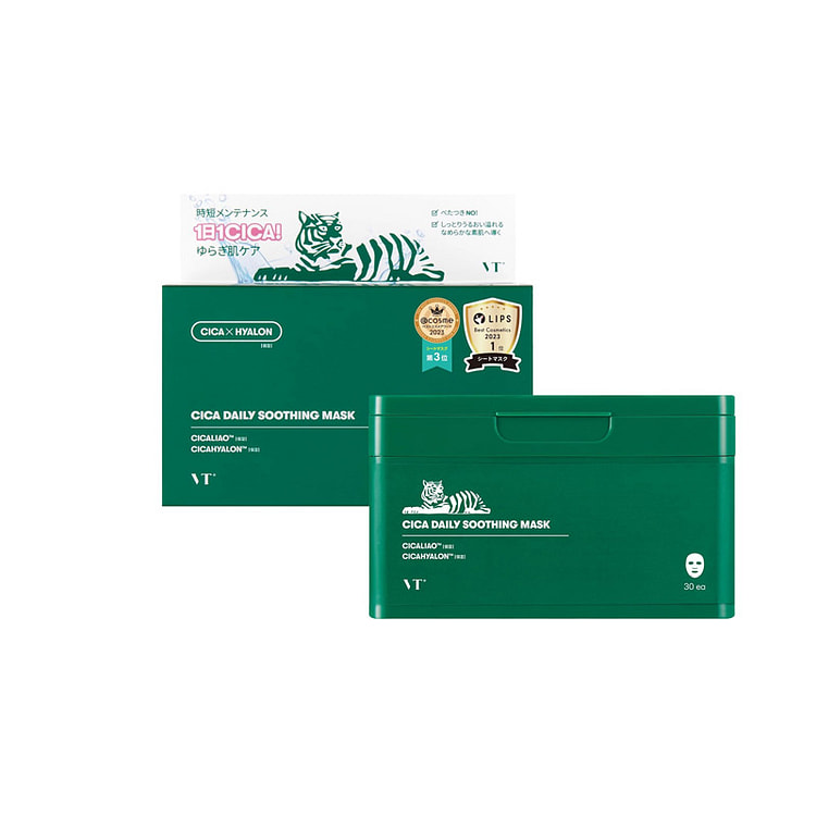 VT CICA Daily Soothing Mask 30 Sheets 1 box