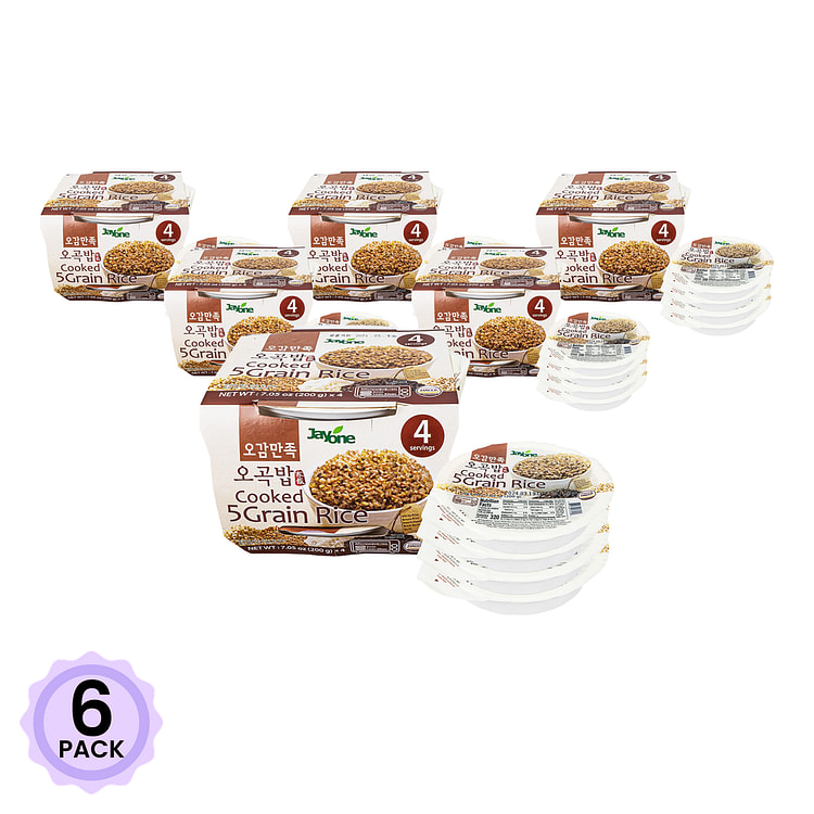 Jayone Cooked 5 Grain Rice 4pks 1 each*6 pack
