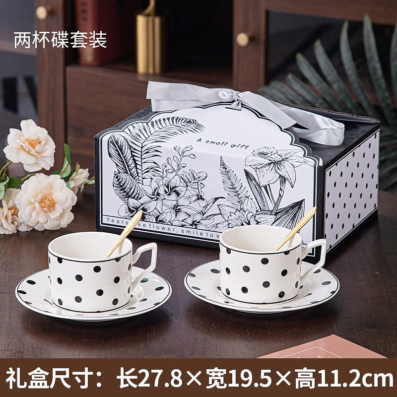 2-piece set High-end coffee cup gift box set gift companion-Type B 2 each