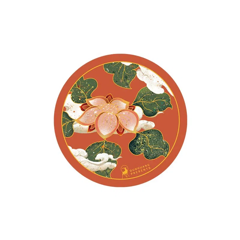 Dunhuang Absorbent Coaster – Twining Lotus Pattern 1 count
