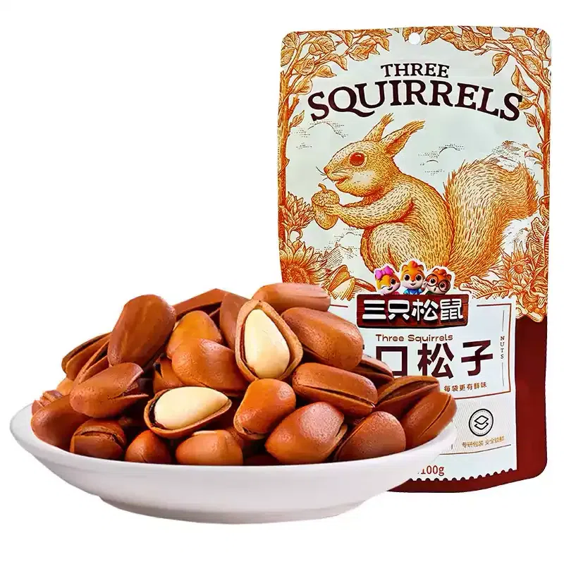 Three Squirrels Pine Nuts 100g*1 bag 100 g