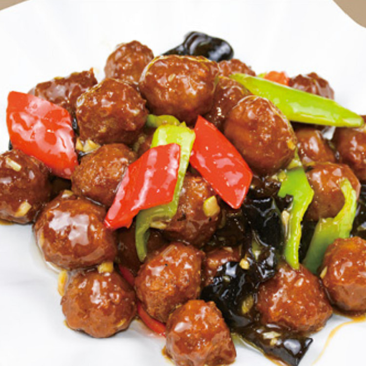 Sauteed Pork Balls with Brown Sauce