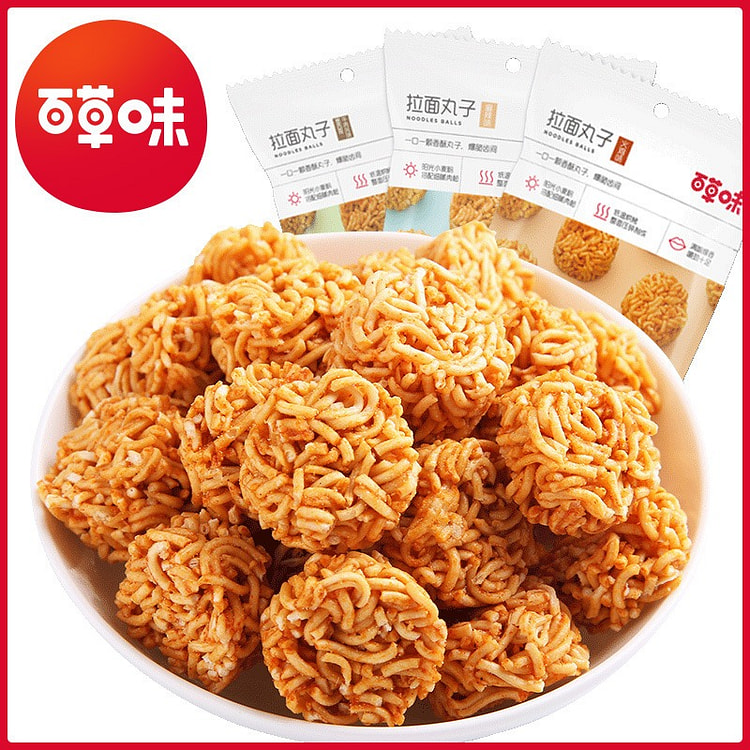 百草味拉面丸子 干脆面零食 1 包