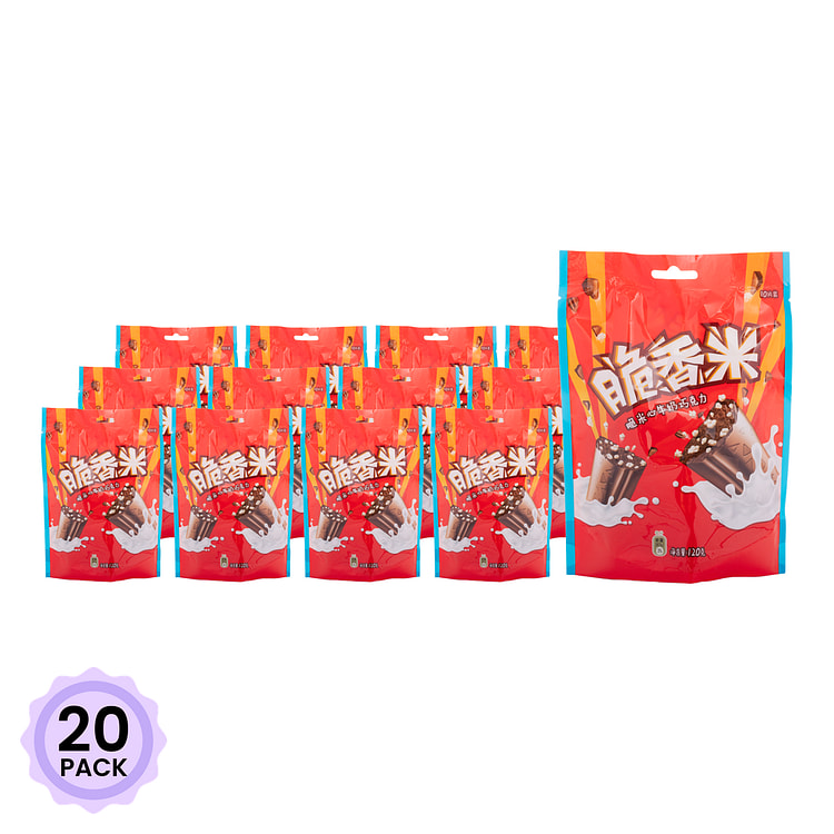 Dove Cui Xiang Mi Chocolate Flavor Rice Cracker 120 g*20 pack