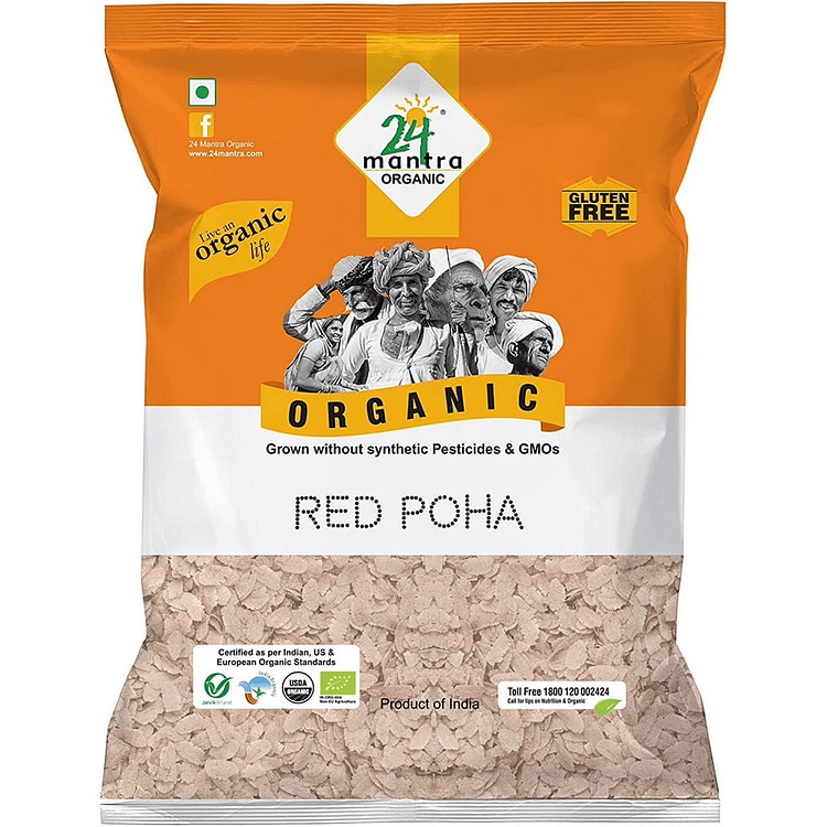 24 Mantra Organic Red Poha 2 LB 1 pack