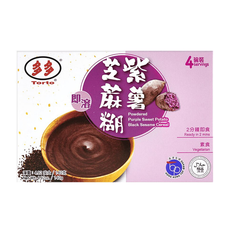 香港多多 紫薯芝麻糊 4碗装140g