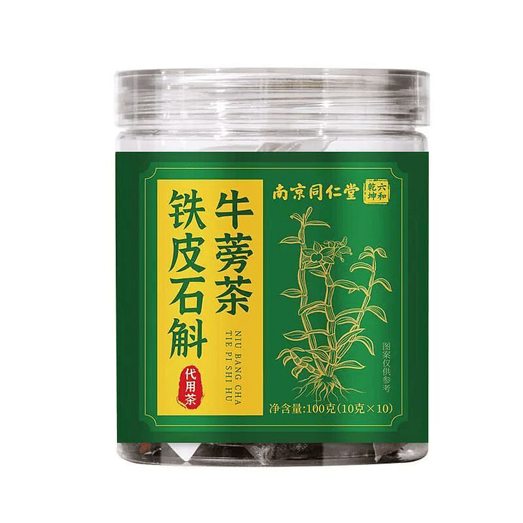 南京同仁堂 铁皮石斛牛蒡茶无硫熏免煮泡水滋补养生茶 100 克