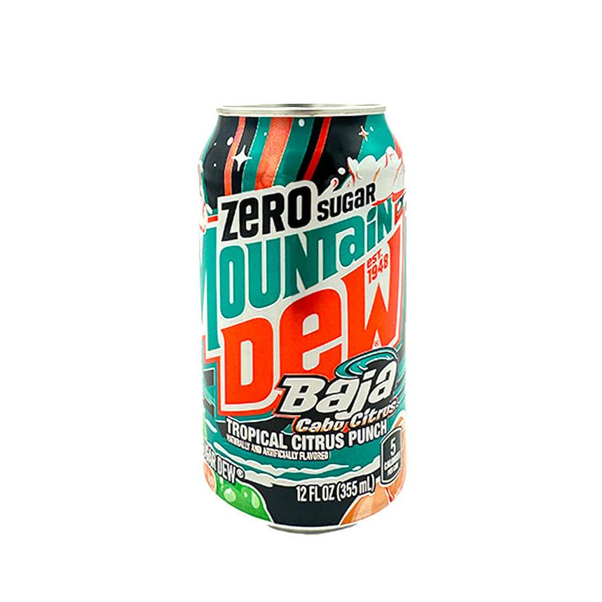 Mountain Dew Zero Sugar Baja Cabo Citrus 12 oz Can 1 each