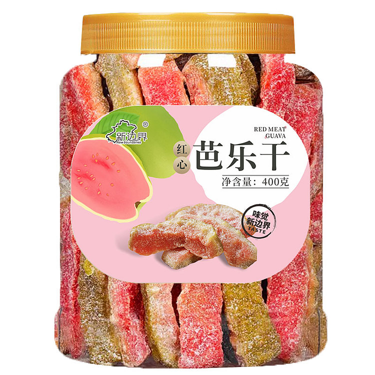 新边界红心芭乐干番石榴水果干400g/罐