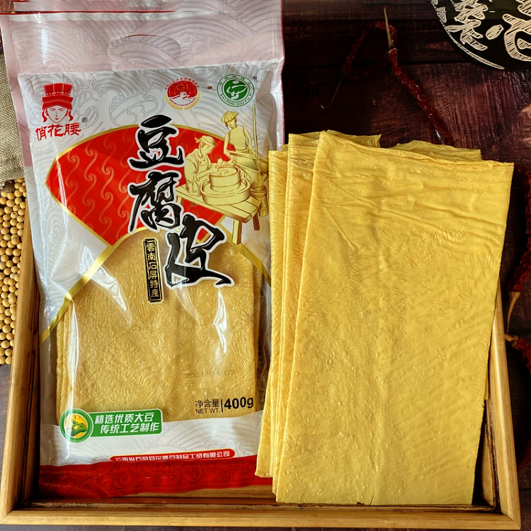 石屏豆腐皮 云南特产油豆皮 火锅凉拌麻辣烫料干货头层腐竹 400g*1袋