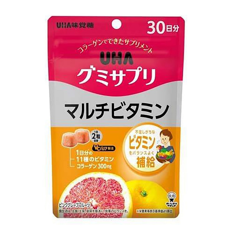UHA味觉糖 多种维生素 软糖 30日分