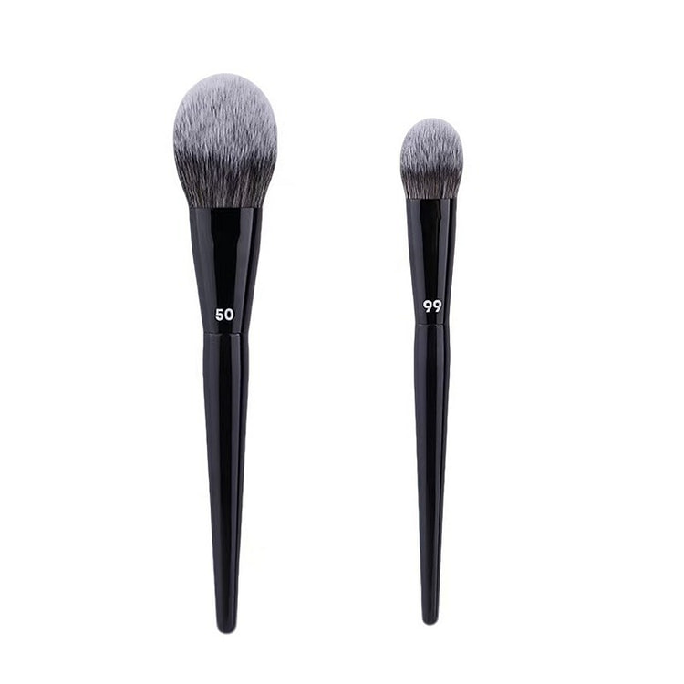 NOVAGLOW Soft Fiber Blush Brush Duo 2pcs