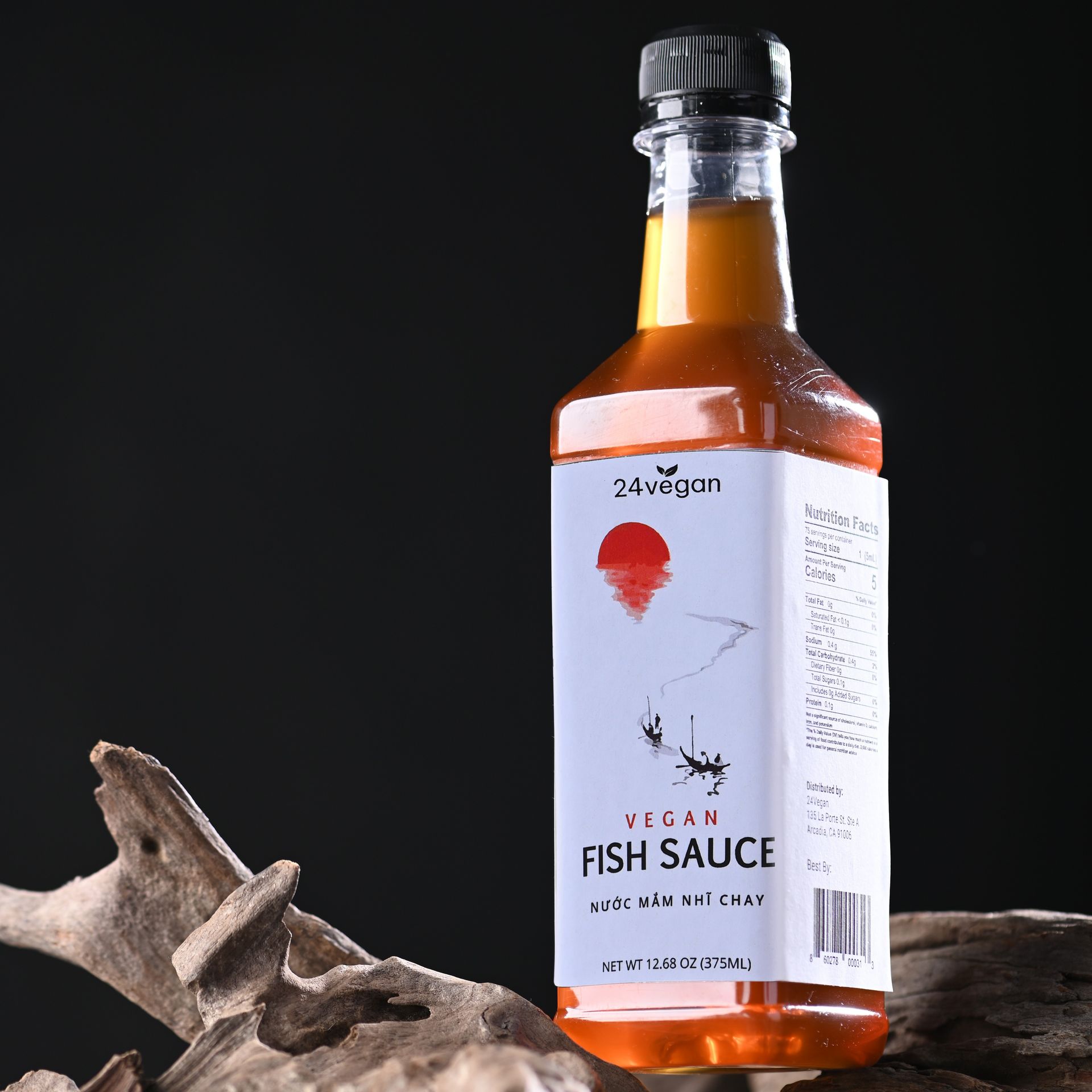 24Vegan Fish Sauces Premium Plant-Based Seasoning Sauce, All-Purpose Flavor 12.68 oz