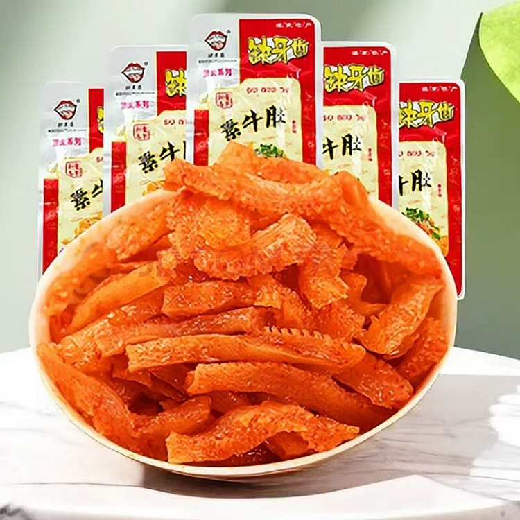 缺牙齿 香辣素牛肚16g*30包魔芋湖南特产零食