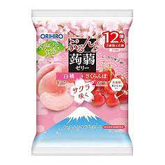 立喜乐 蒟蒻果冻 白桃+樱桃味 12个