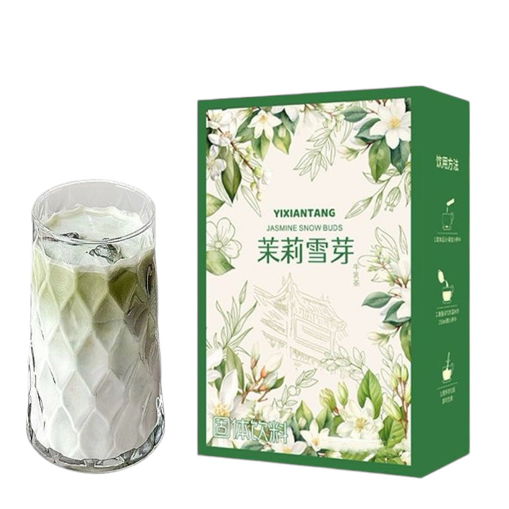 Yixiantang Jasmine Snow Buds No Sugar 22gX7bags Milk Green Tea Nai Cha 1 each