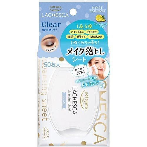 Softymo LACHESCA Blue Refreshening Makeup Wipe 50p 1 pack