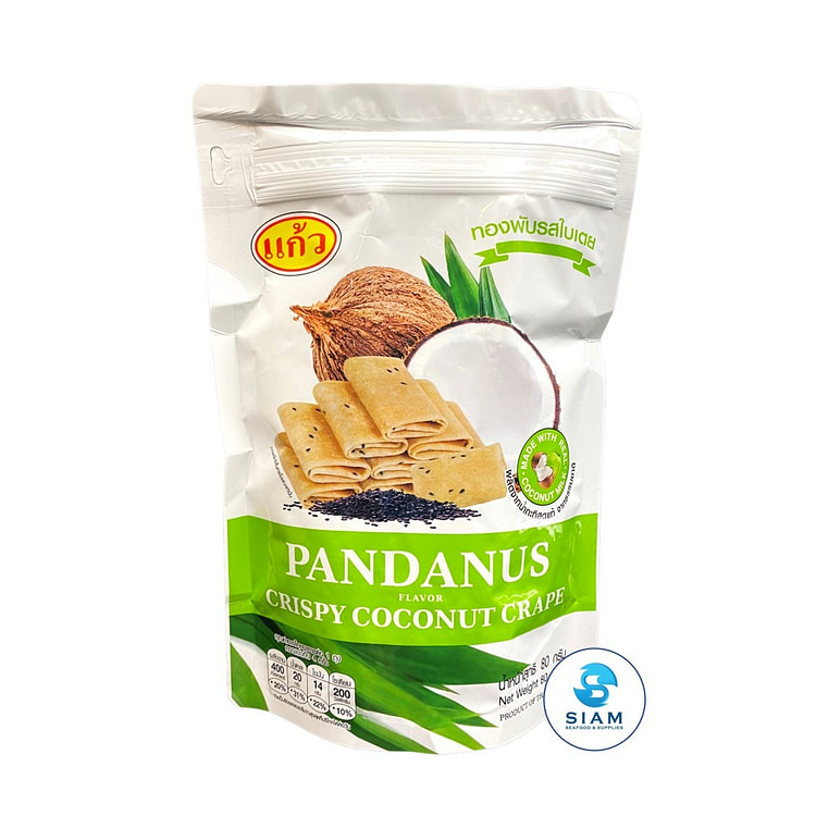 Kaew Crispy Coconut Crape, Pandan Flavor