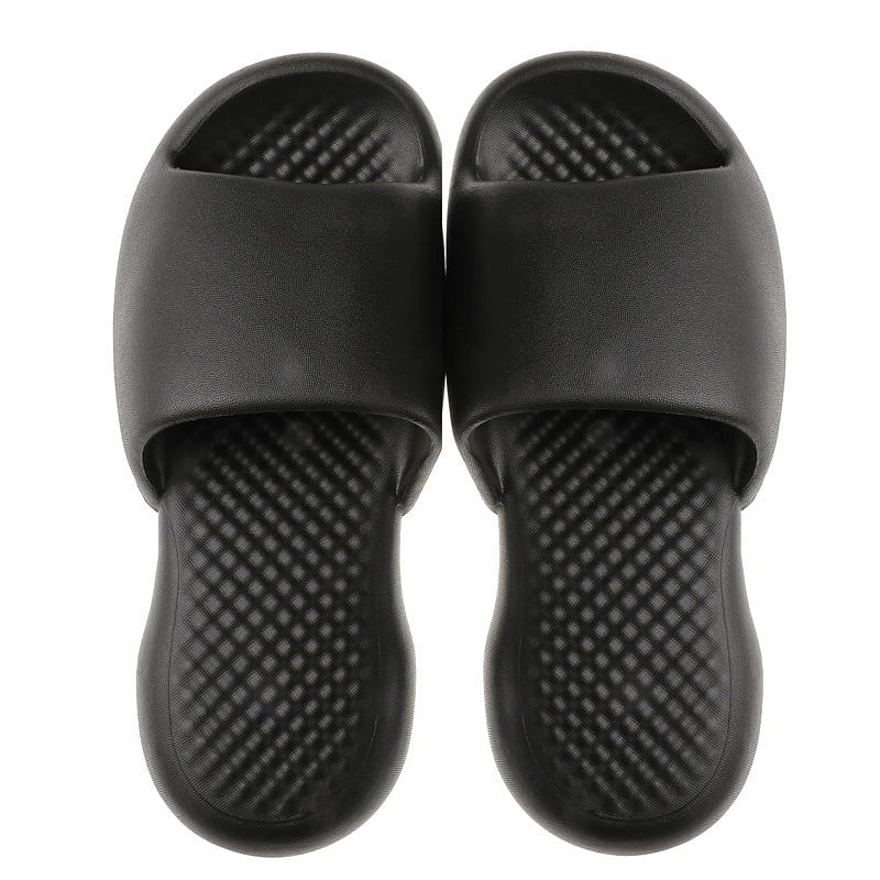 Slippers Like a Cloud Non-Slip Quick Dry Shower Sandals Bathroom,Black, 40-41 1 count