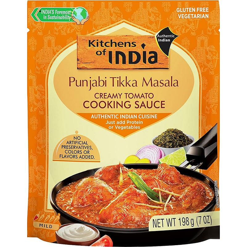 Kitchens Of India – Pujabi Tikka Masala Creamy Tomato Cooking Sauce – 7 oz 7 oz