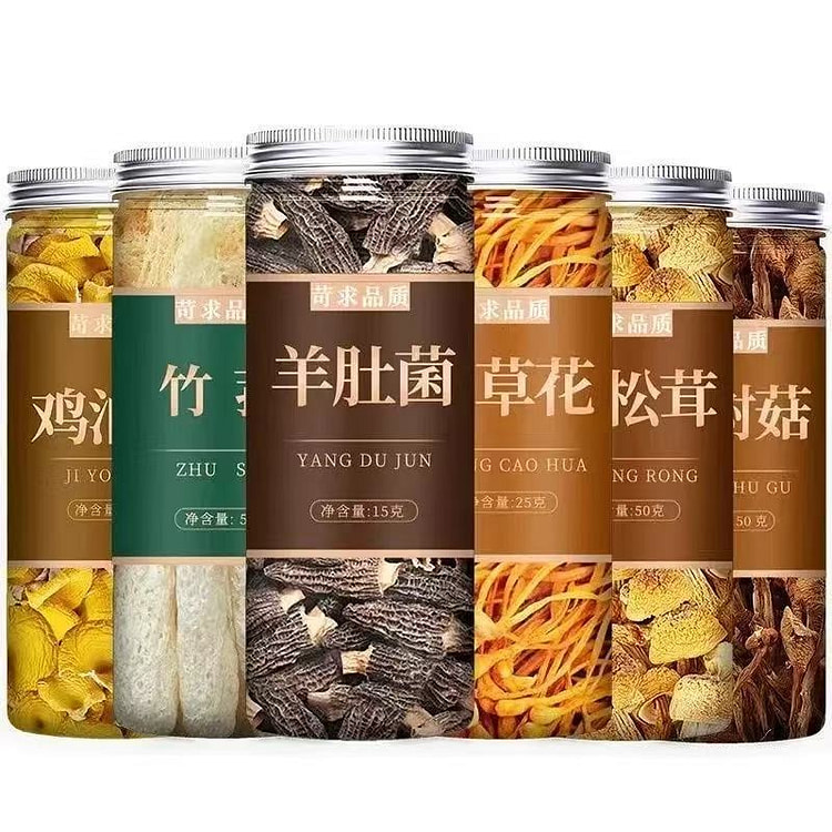 羊肚菌虫草花姬松茸茶树菇竹荪6合1 245g*1
