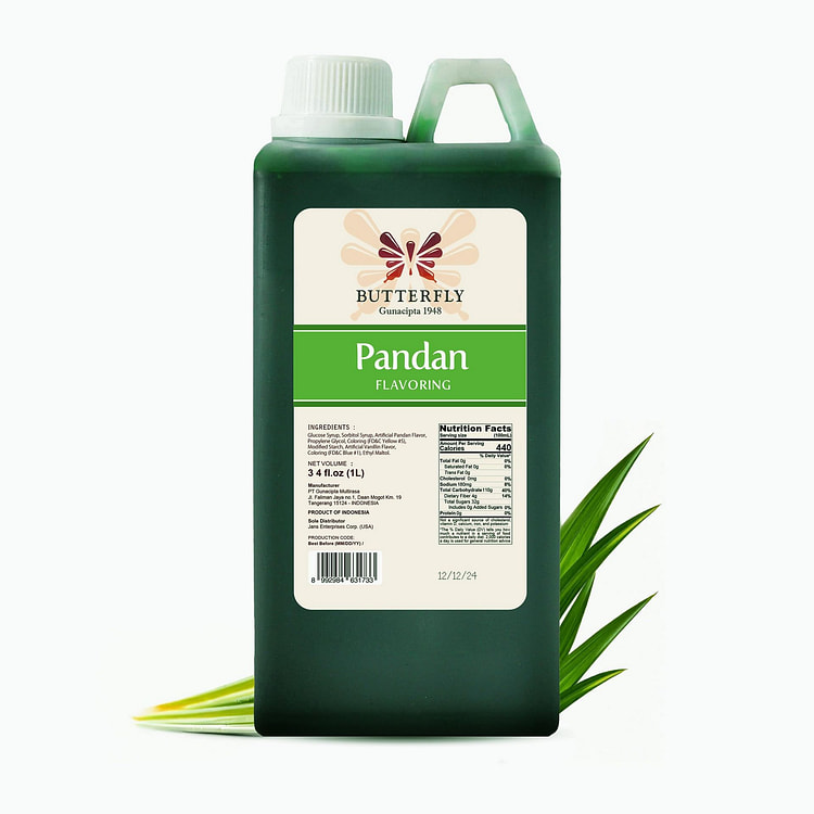 Butterfly Pandan Flavoring 33.8 Fl Oz - Pack of 1 1000 ml