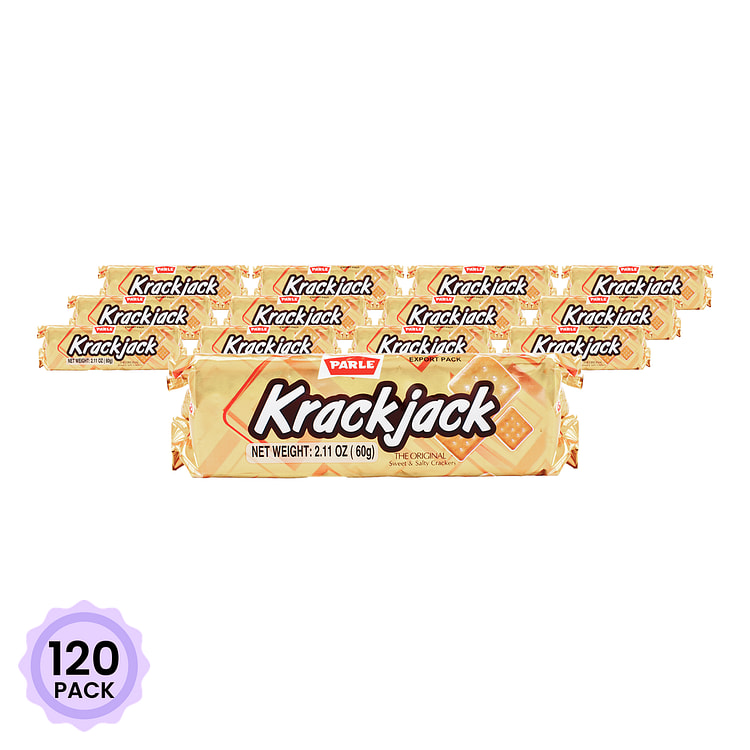 Parle Krack Jack 苏打饼干 60 克*120 包