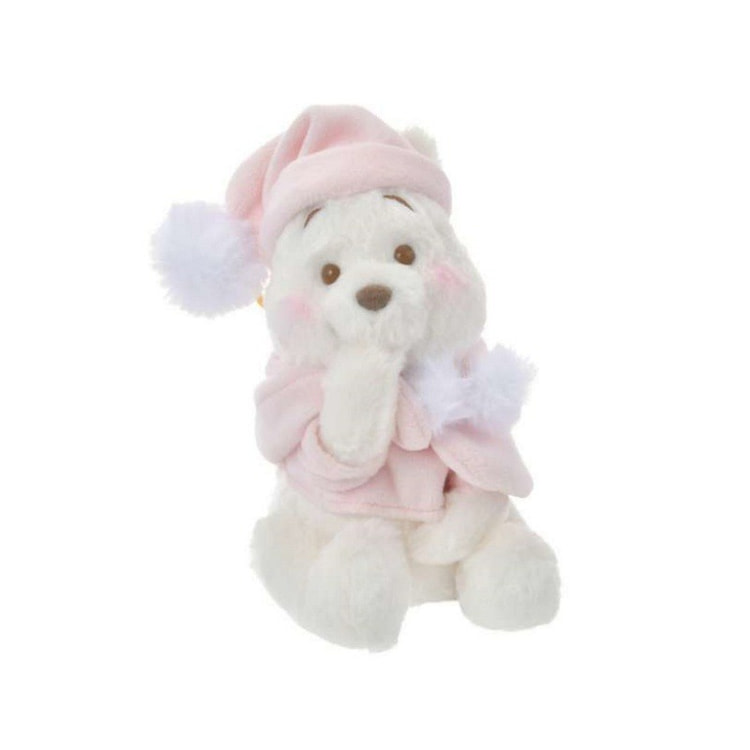 プーさん ぬいぐるみキーホルダー・キーチェーン ピンク フルーツラテカラー WHITE POOH