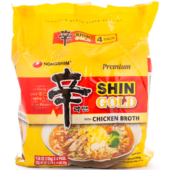 Nongshim Premium Shin Ramyun Gold Ramen pack of 4 1 each