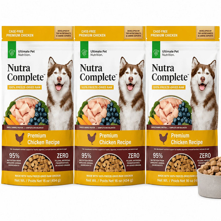 Nutra Complete  100% Freeze Dried Veterinarian16OZ 150 pack
