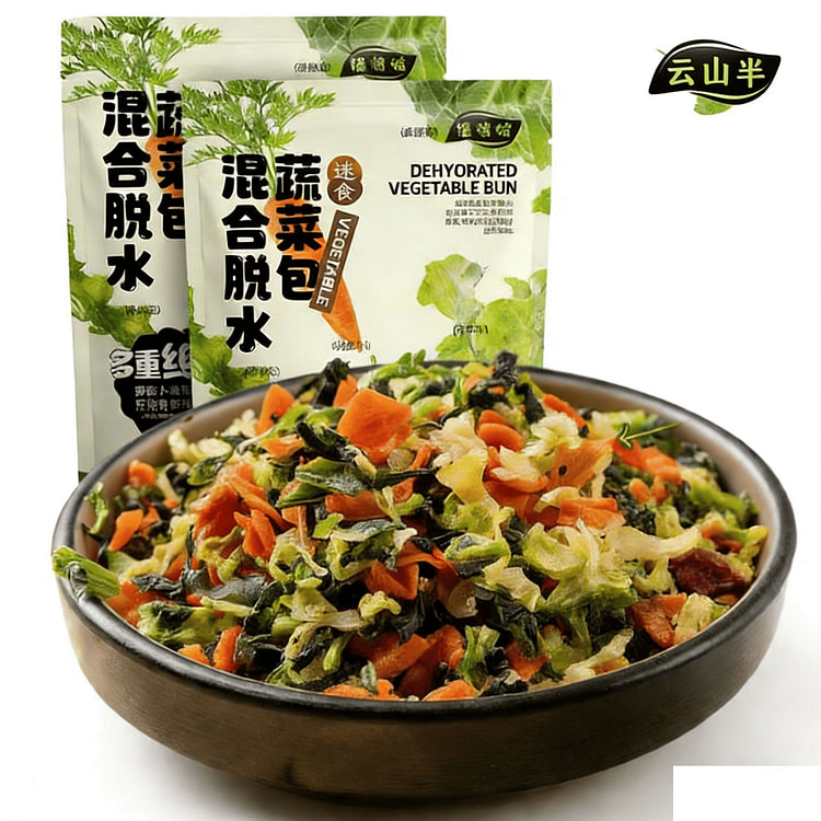 云山半脱水蔬菜包混合脱水蔬菜干方便面煮汤蔬菜料包 180 克