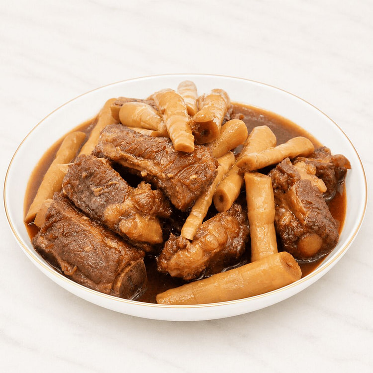 Braised Pork Ribs with Bamboo Shoots