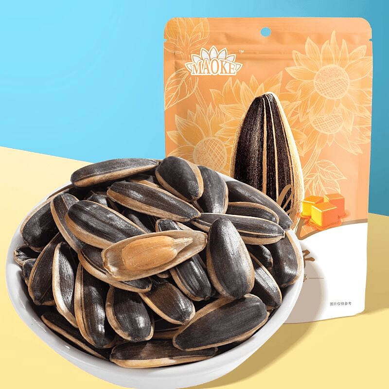 Qia Qia Mao Ke Sunflower Seeds Caramel Flavor 500g 500 g