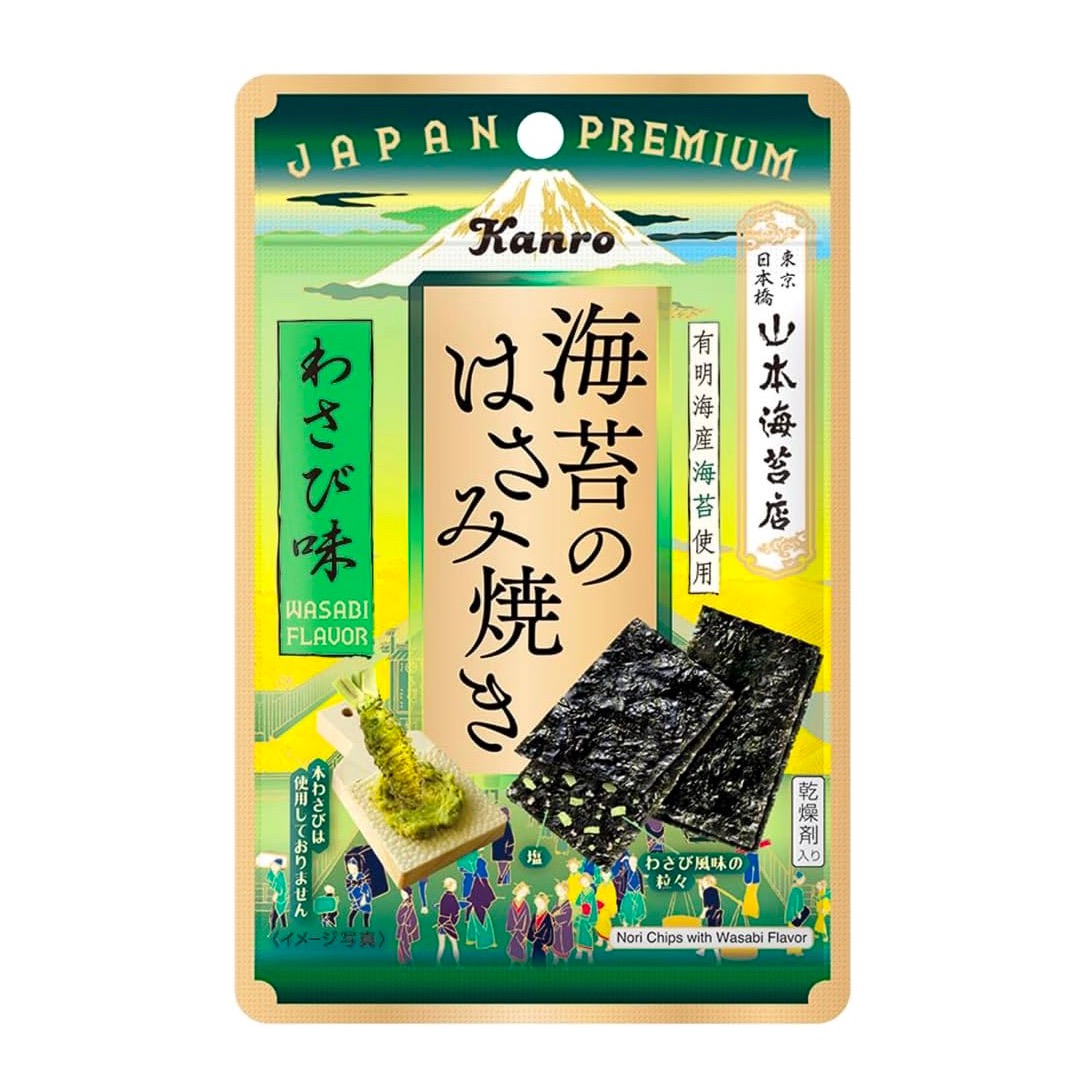 Snack Nori Chips Wasabi Powder Seafood kanro 4.4g 1 個