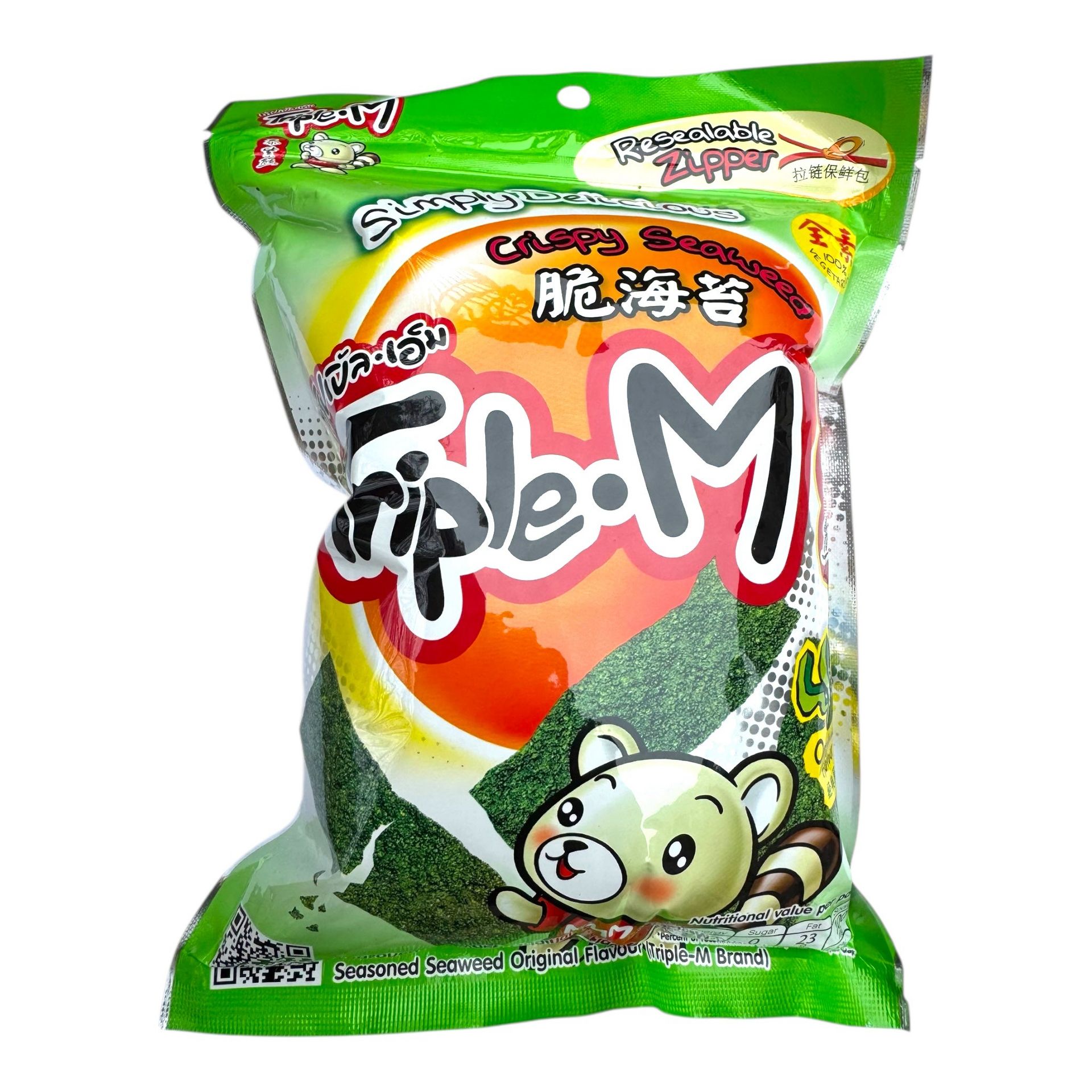 Crispy Seaweed (Original flavor) -Resealable Bag 1 each