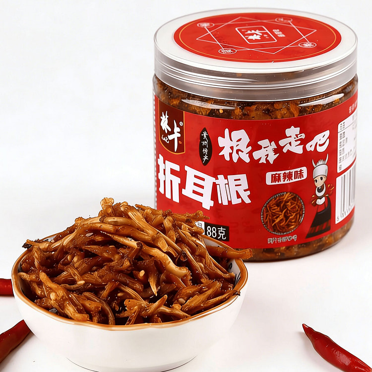 贵州特产麻辣折耳根油炸鱼腥草香辣酥脆88g*1罐 88 克