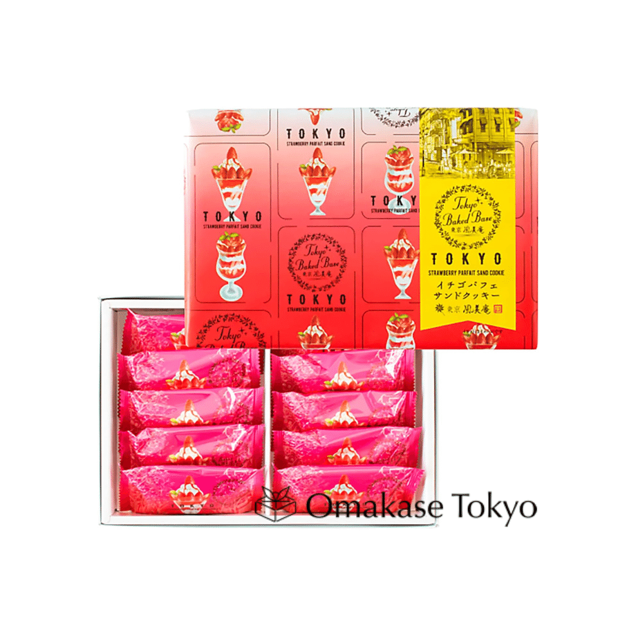 Tokyo BAKED BASE Strawberry Parfait Cookies 10pcs 300 g