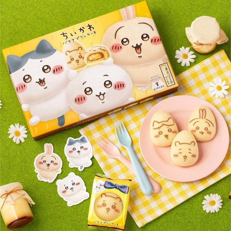 TOKYO BANANA x Chiikawa Banana Pudding Cream Cake 8pcs 1 箱