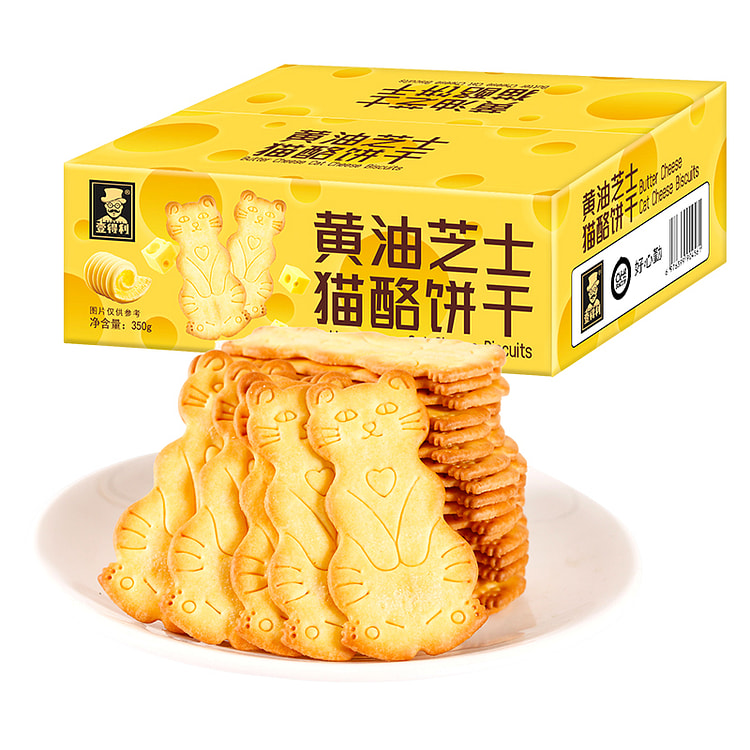 不多言芝士猫酪饼干350g*1箱 350 克