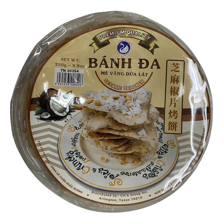 Bánh Đa Mè Vàng Dừa Lát 8.8oz