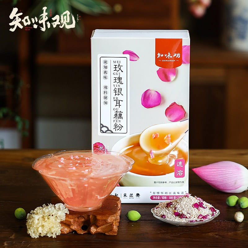 Rose silver ear lotus root powder 300 g