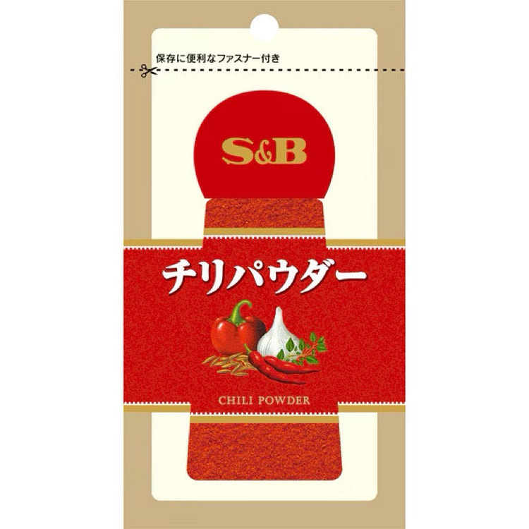 S&B Chili Powder Resealable Bag 15g 1 each